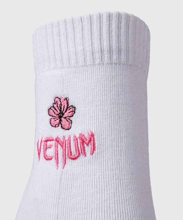 Venum Crew Socken Vector Damen – Weiss/Rosa