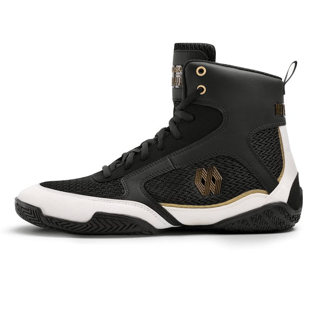 Hayabusa x Mayweather Boxschuhe Champ - Schwarz/Weiss