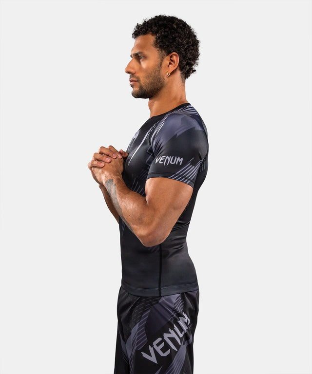 Venum Rashguard No-Gi 6.0 Kurzarm - Schwarz/Grau
