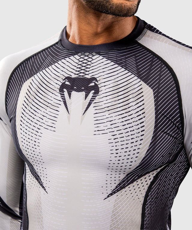 Venum Rashguard Galactic 3.0 Lange Ärmel - Offwhite/Schwarz