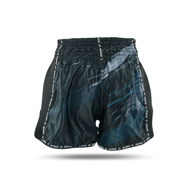 King Pro Boxing Muay Thai Shorts Storm - Schwarz/Grau