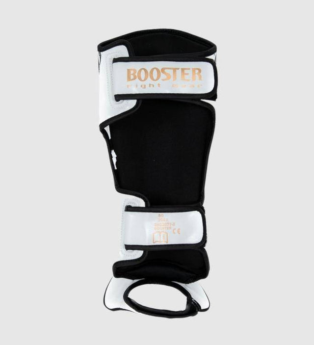 Booster Schienbeinschoner Bangkok - Weiss/Schwarz/Gold - The Fight Company Deutschland