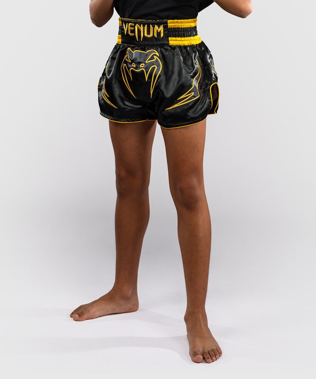 Venum Muay Thai Shorts Bangkok Fury Kinder - Schwarz/Gold
