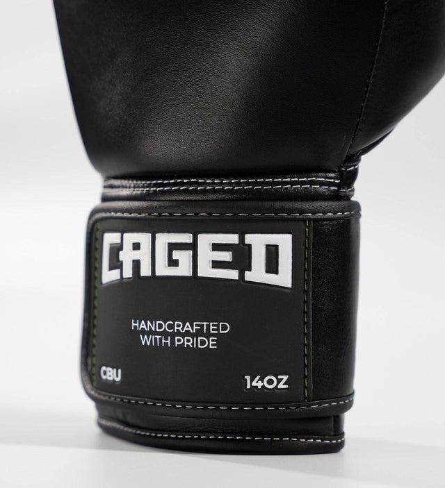 Caged Boxhandschuhe 'X' Series - Schwarz/Weiss - The Fight Company Deutschland