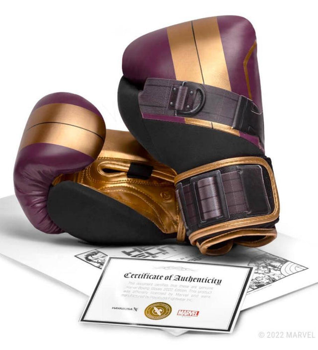 Hayabusa (Kick)Bokshandschoenen Batroc - Paars/Goud/Zwart - The Fight Company Deutschland