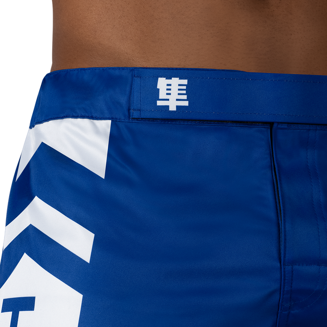 Hayabusa MMA-Shorts Icon Lang - Blau/Weiss