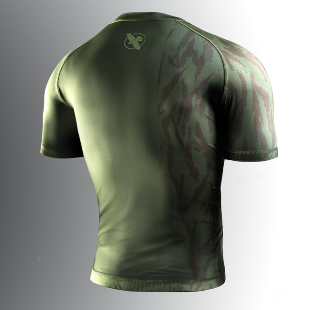 Hayabusa Rashguard Apex Kurzarm - Taktisch Grün