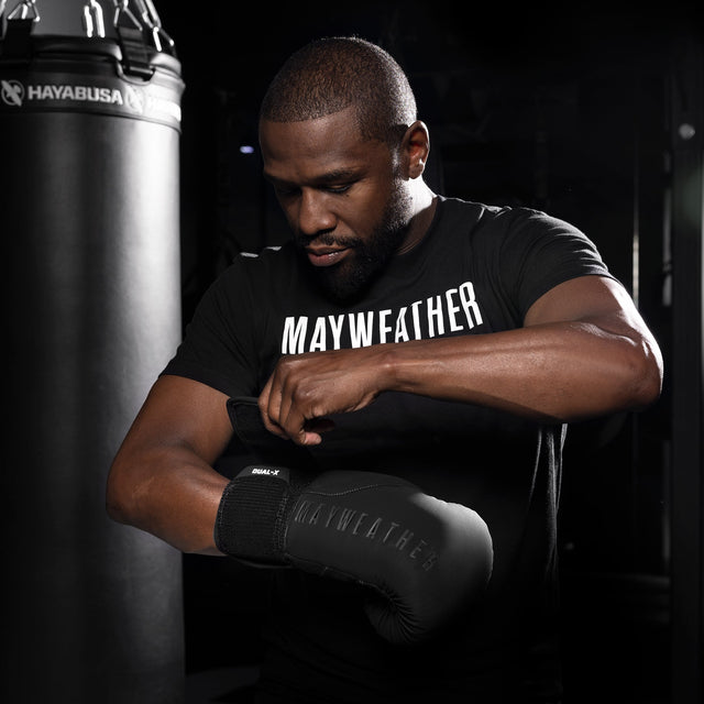 Hayabusa x Mayweather Boxhandschuhe Champ - Schwarz/Schwarz
