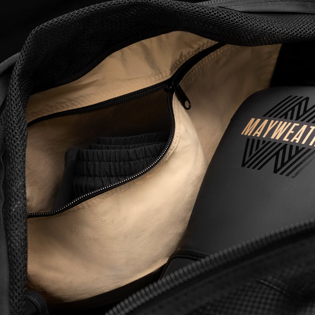 Hayabusa x Mayweather Sporttasche Mesh - Schwarz/Gold