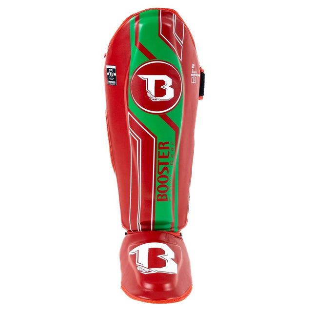 Booster Schienbeinschoner V9 'Morocco' - Rot/Grün