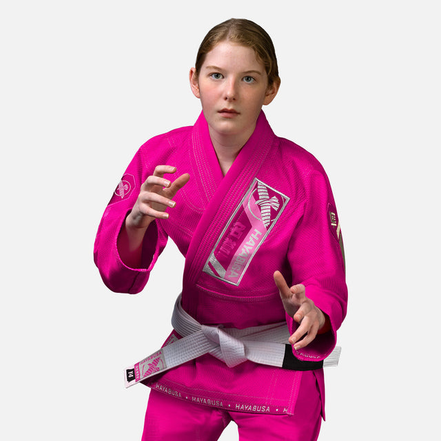 Hayabusa BJJ Gi Ascend Kinder - Rosa