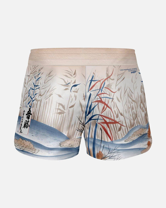 Phantom Athletics MMA Shorts FUSION-R Japan - Beige/Blau/Rot