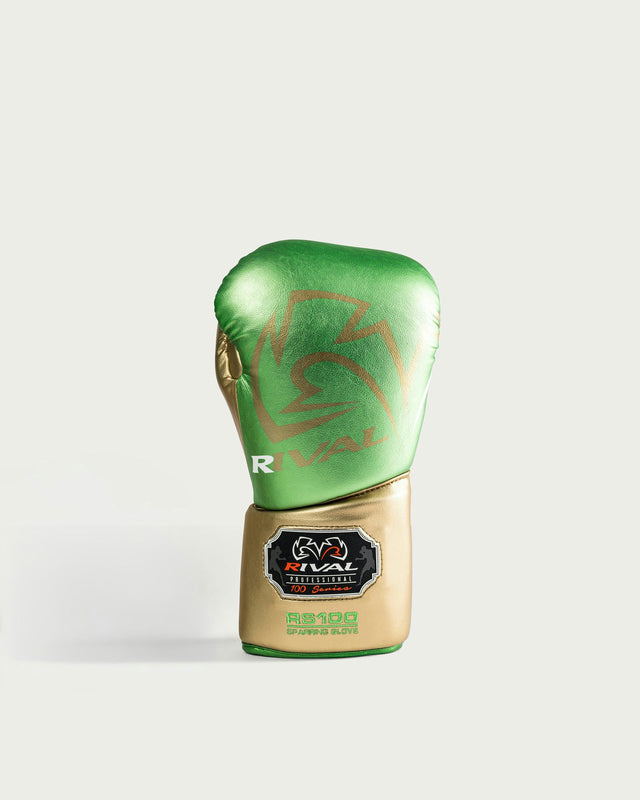Rival Boxhandschuhe RS100 Pro Sparring - Grün/Gold