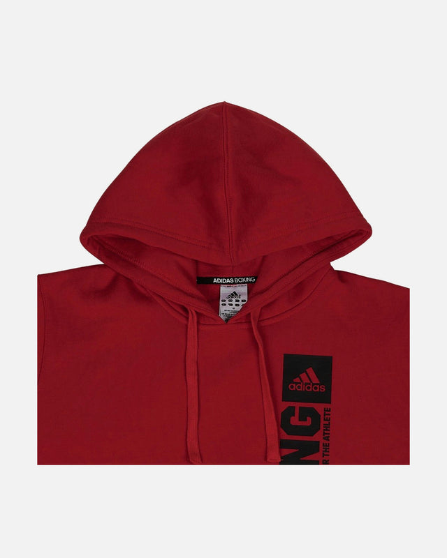 Adidas Hoodie Community Vertical Boxing - Rot/Schwarz