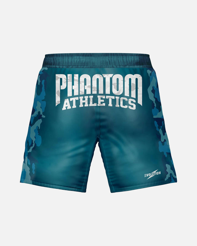 Phantom Athletics MMA Shorts EVO Warfare - Marineblau Camo