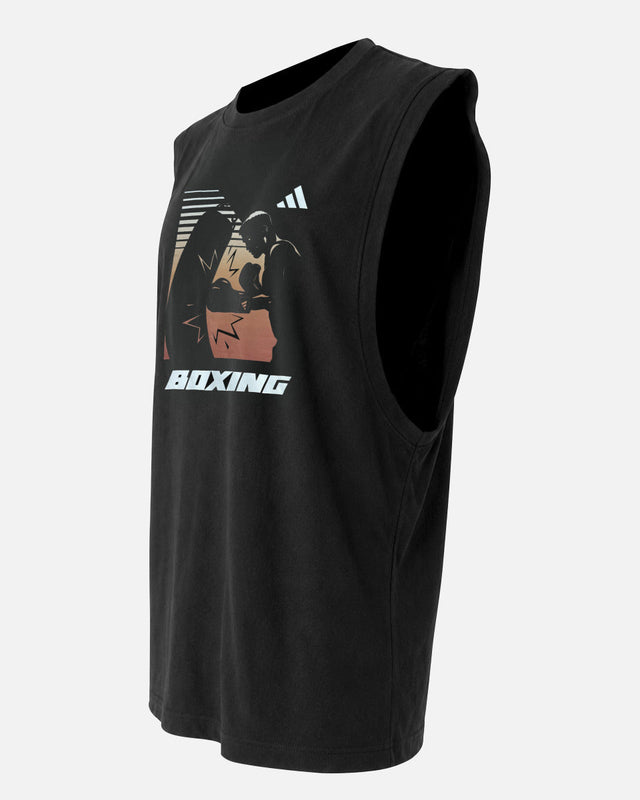 Adidas T-Shirt Boxing Graphic Line SL - Schwarz