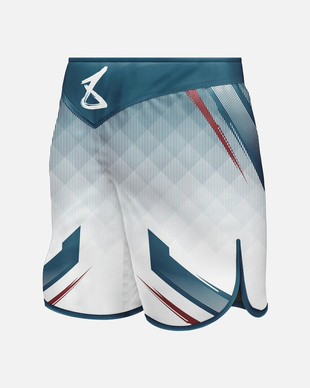 8 WEAPONS MMA-Shorts Shift - Weiß/Navy/Rot