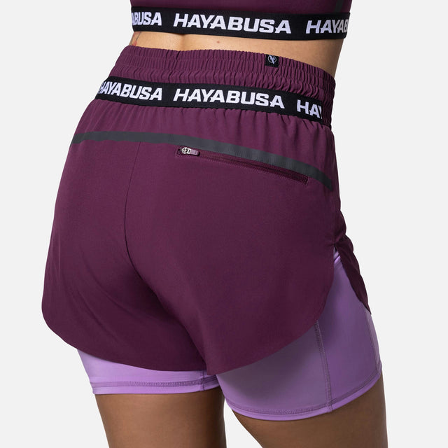 Hayabusa Trainingsshorts Damen - Weinrot