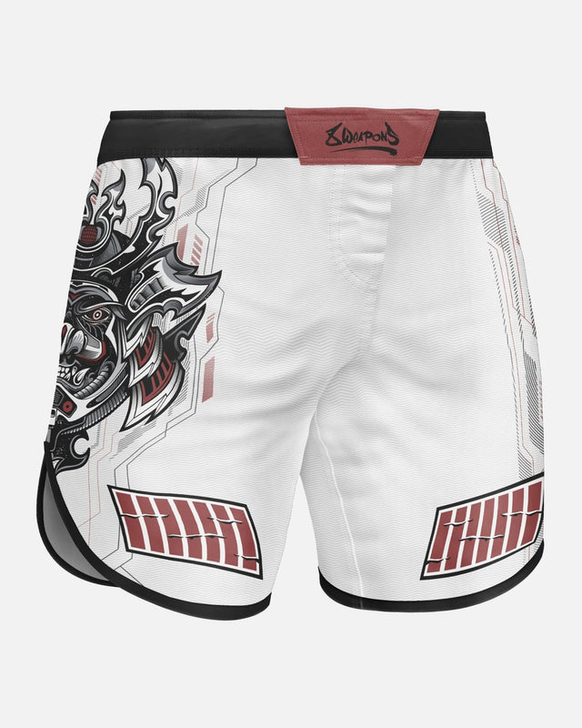 8 WEAPONS MMA Shorts Samurai 2.0 - Weiß/Rot