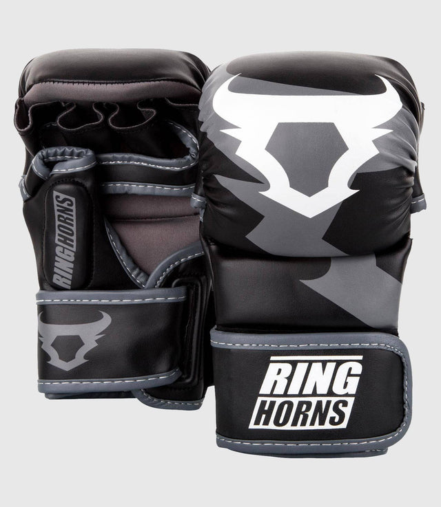 Ringhorns MMA Handschuhe Charger Sparring - Schwarz/Grau - The Fight Company Deutschland