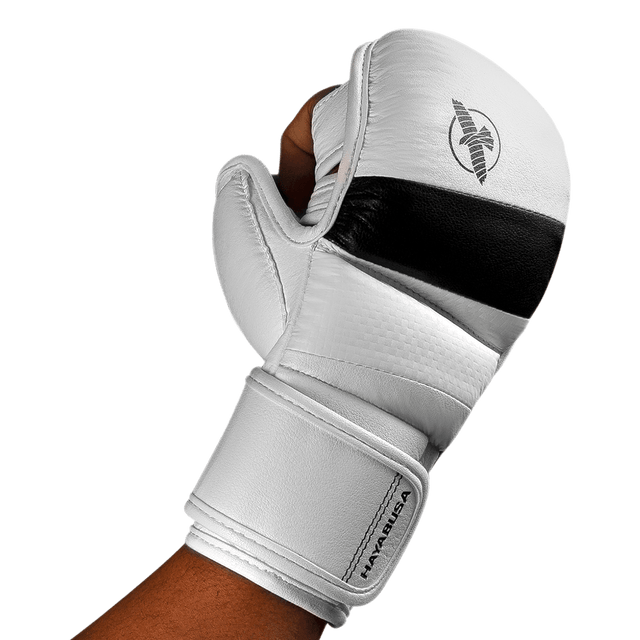 Hayabusa MMA-Sparringhandschuhe T3 Hybrid - Weiss/Schwarz