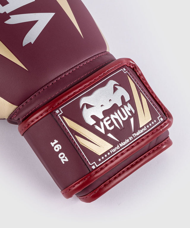 Venum bokshandschoenen Elite - Burgundy Rood/Goud