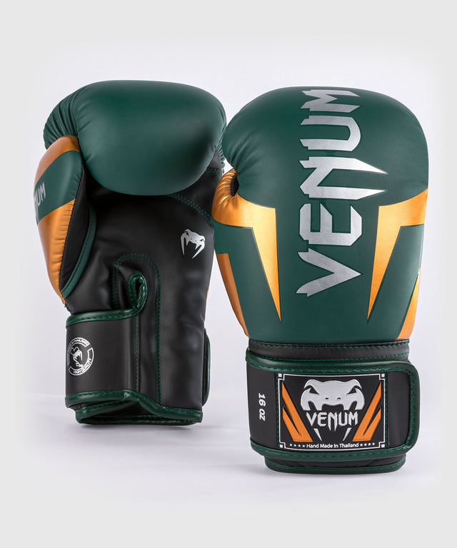 Venum Bokshandschoenen Elite - Groen/Brons/Zilver