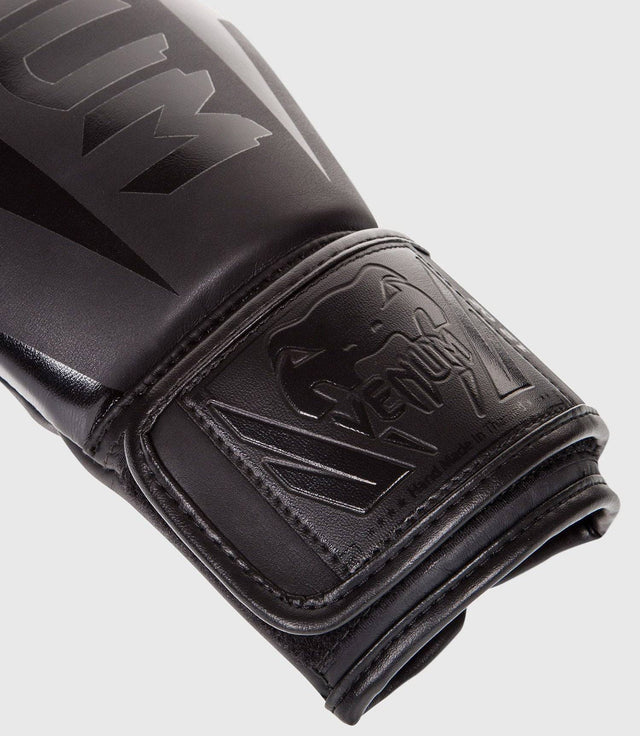 Venum Boxhandschuhe Elite - Schwarz/Schwarz - The Fight Company Deutschland