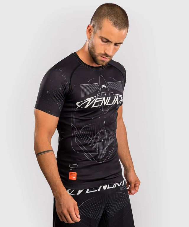 Venum Rashguard Kurzarm Eclipse – Schwarz