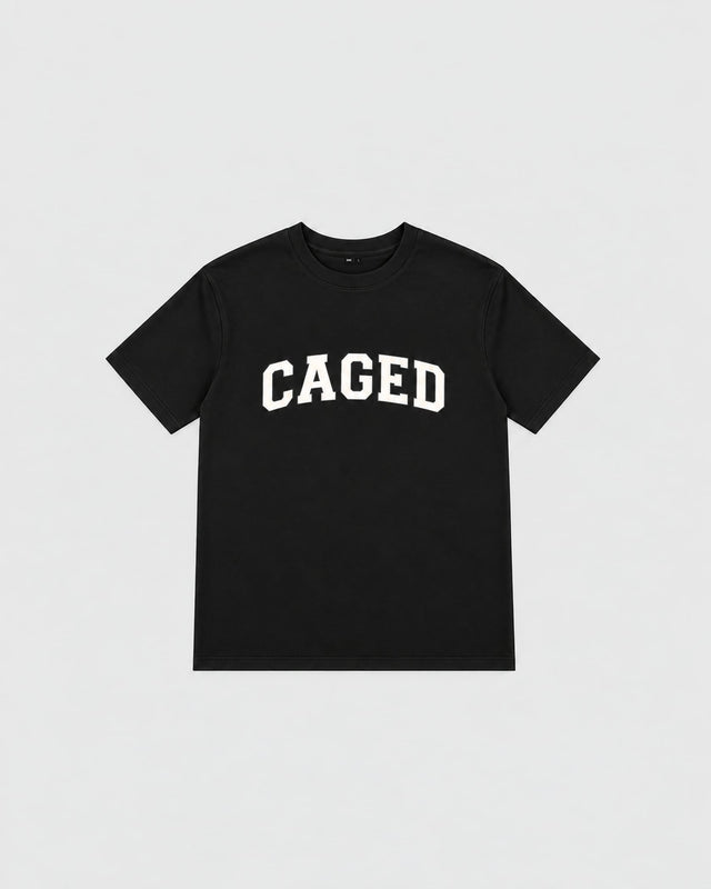 Caged T-Shirt Varsity - Schwarz