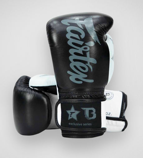 Fairtex Boxhandschuhe FXB V2 - Schwarz/Grau/Weiss - The Fight Company Deutschland