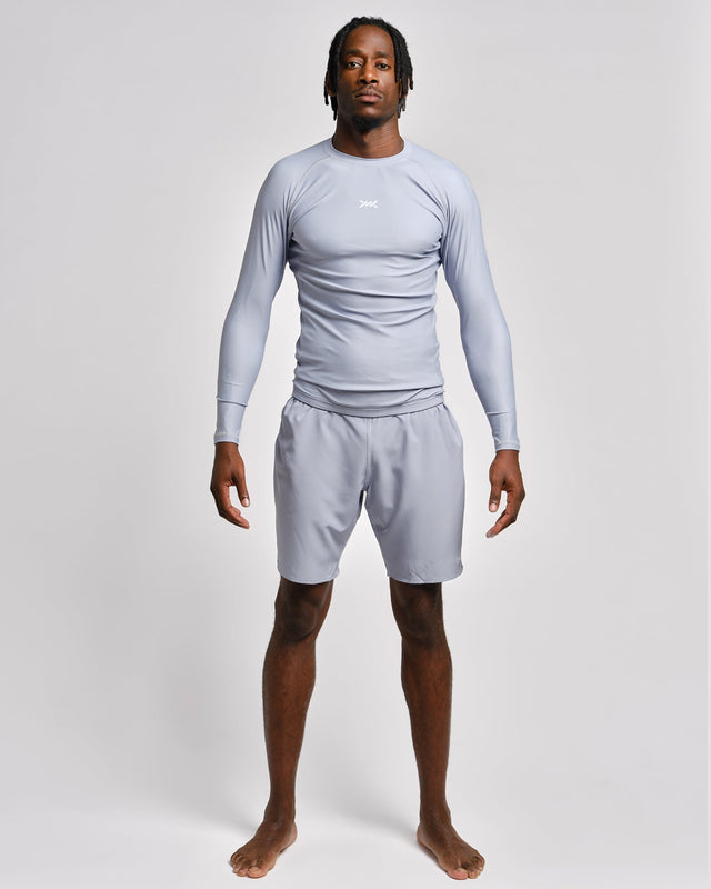 Caged Rashguard Tactical Langarm - Gunmetal Grey