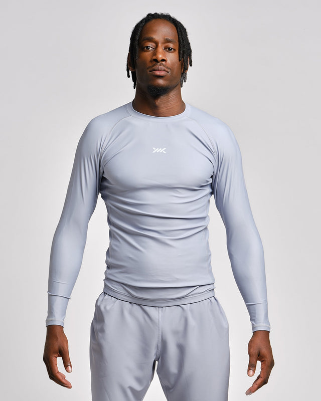 Caged Rashguard Tactical Langarm - Gunmetal Grey