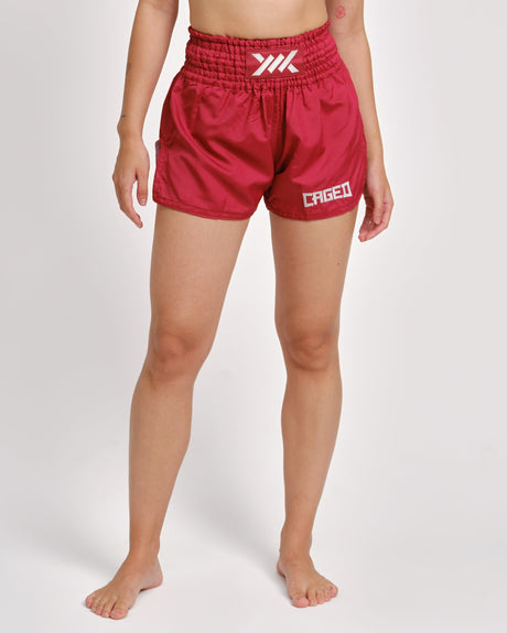 Caged Classic Muay Thai Shorts – Rot