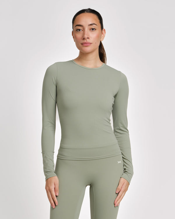 Caged Long Sleeves Aspire – Salbeigrün