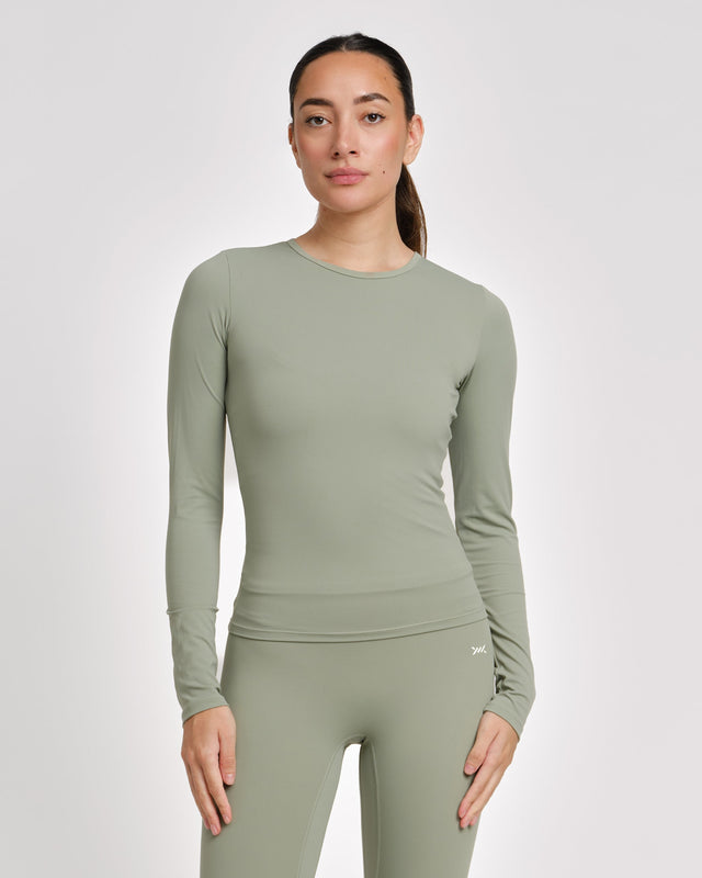 Caged Long Sleeves Aspire – Salbeigrün