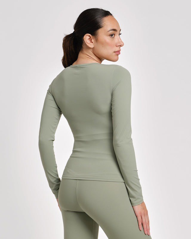Caged Long Sleeves Aspire – Salbeigrün