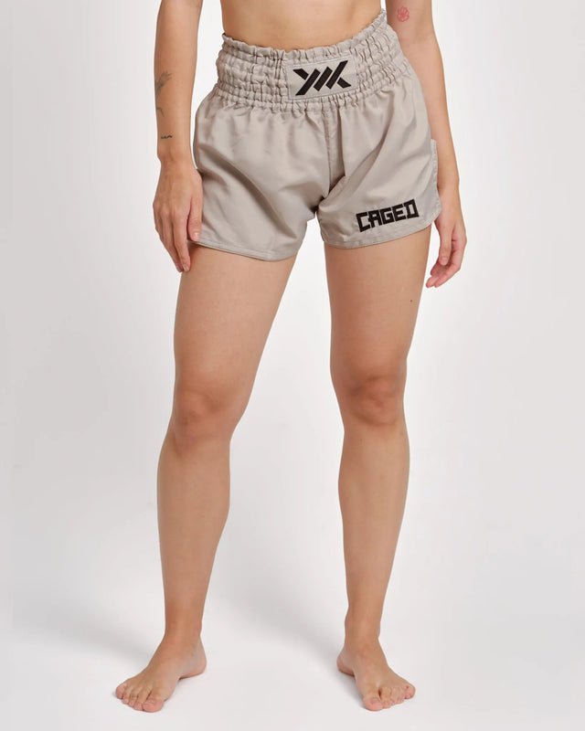 Caged Classic Muay Thai Shorts - Grau