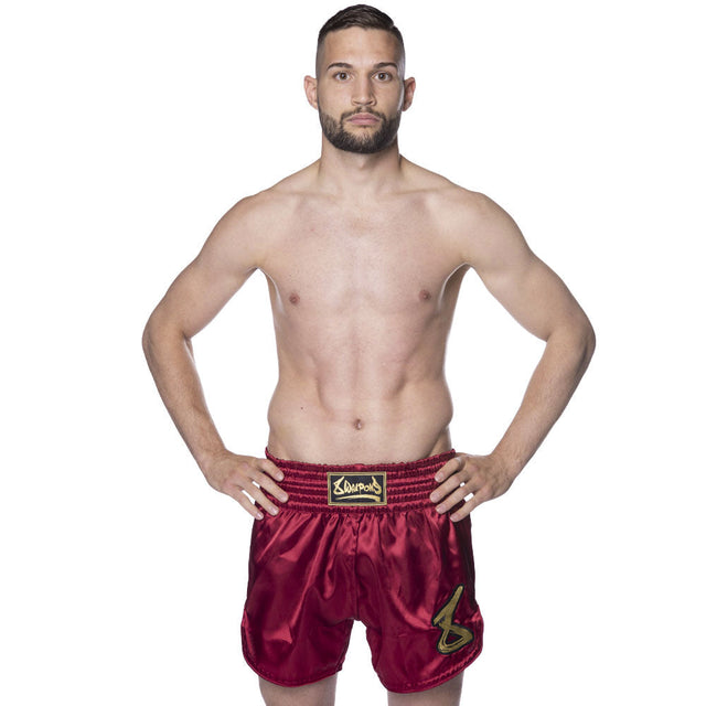 8 WEAPONS Muay-Thai-Shorts Strike - Bordeaux