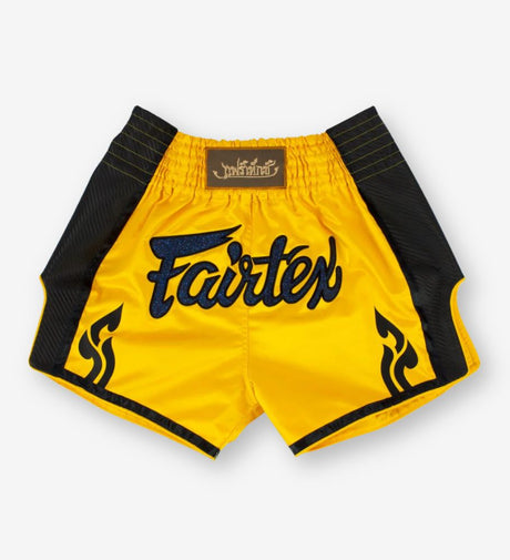 Fairtex Muay Thai Shorts Satoru - Gelb/Schwarz - The Fight Company Deutschland