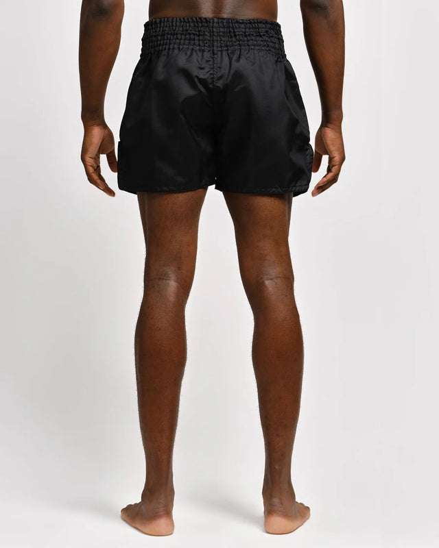 Caged Muay Thai Shorts Classic - Schwarz/Weiss