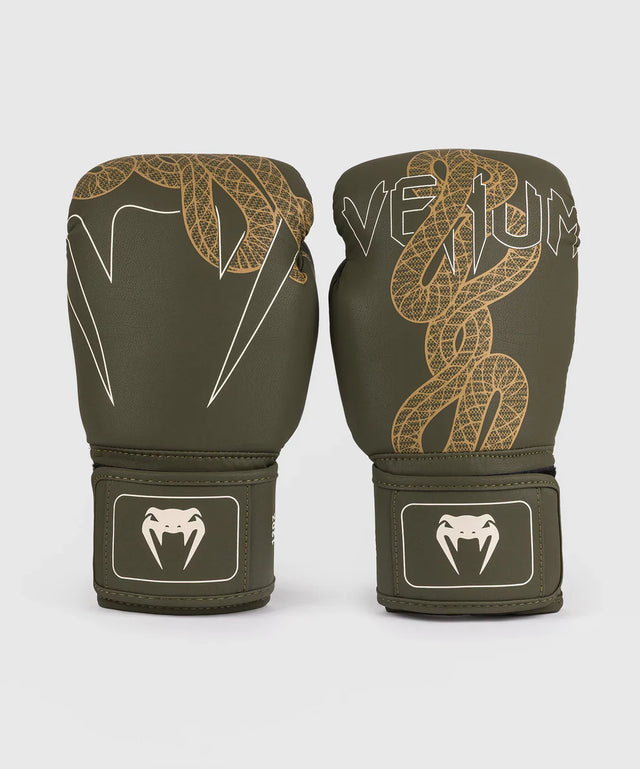 Venum Boxhandschuhe Serpenti – Khaki Grün