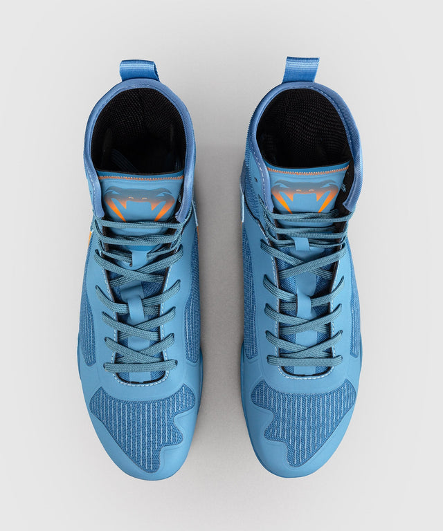 Venum Boxschuhe Elite Neo - Stahlblau/Orange