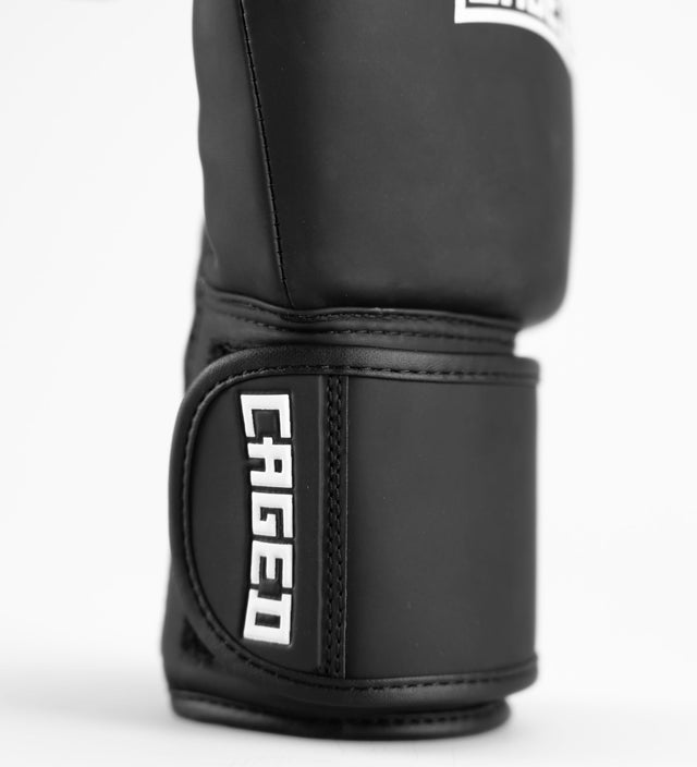 Caged Boxhandschuhe Shadow - Mattschwarz/Weiss