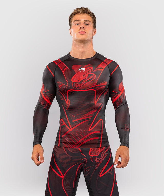 Venum Rashguard Crimson Viper 2.0 Lange Ärmel - Schwarz/Rot