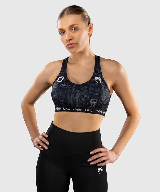 Venum Karate Combat Sport-BH - Schwarz/Grau