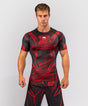 Venum Rashguard Crimson Viper 2.0 Kurzarm - Schwarz/Rot