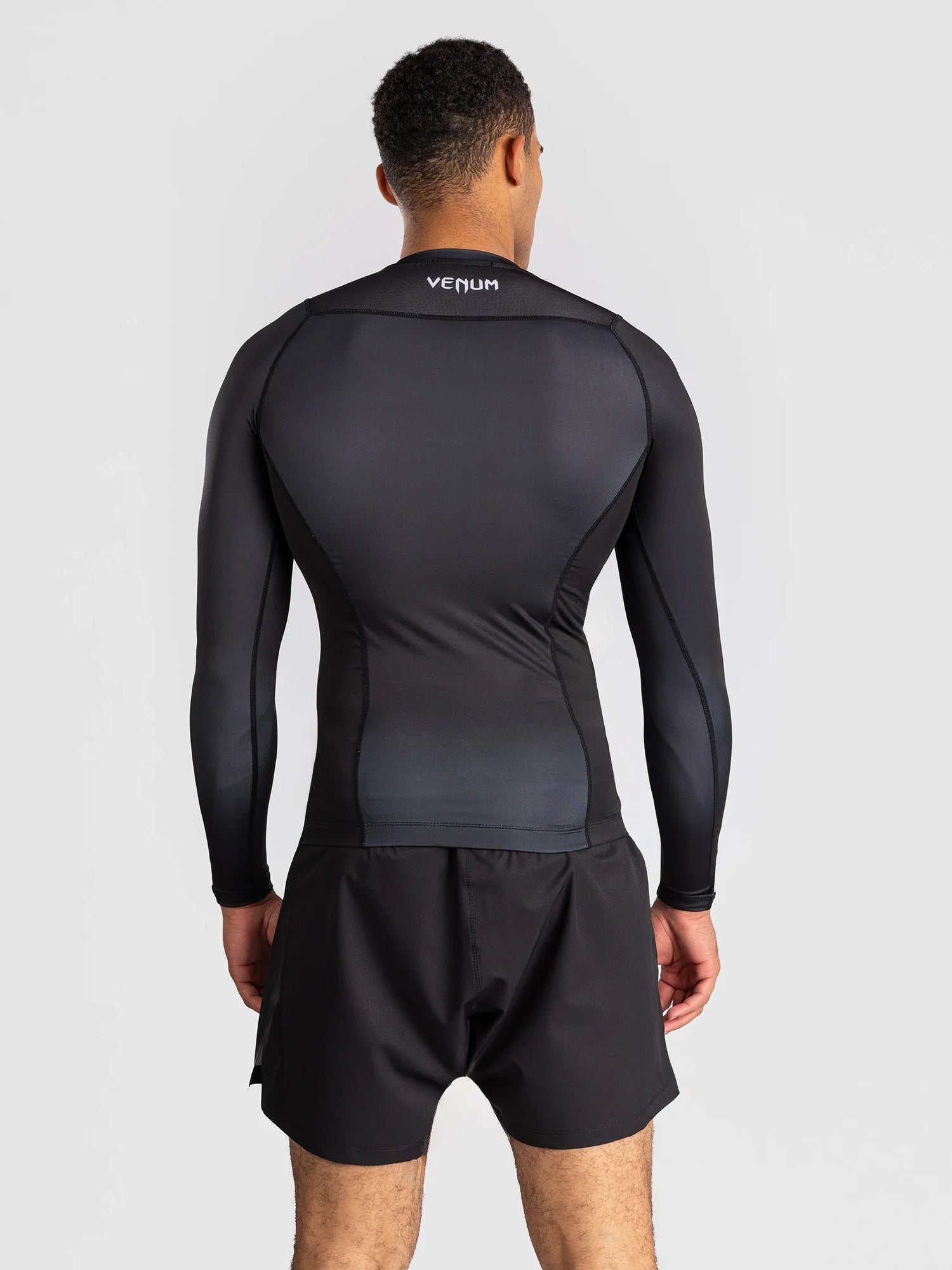 Venum No Gi Rashguard Langarm – Schwarz/Weiss