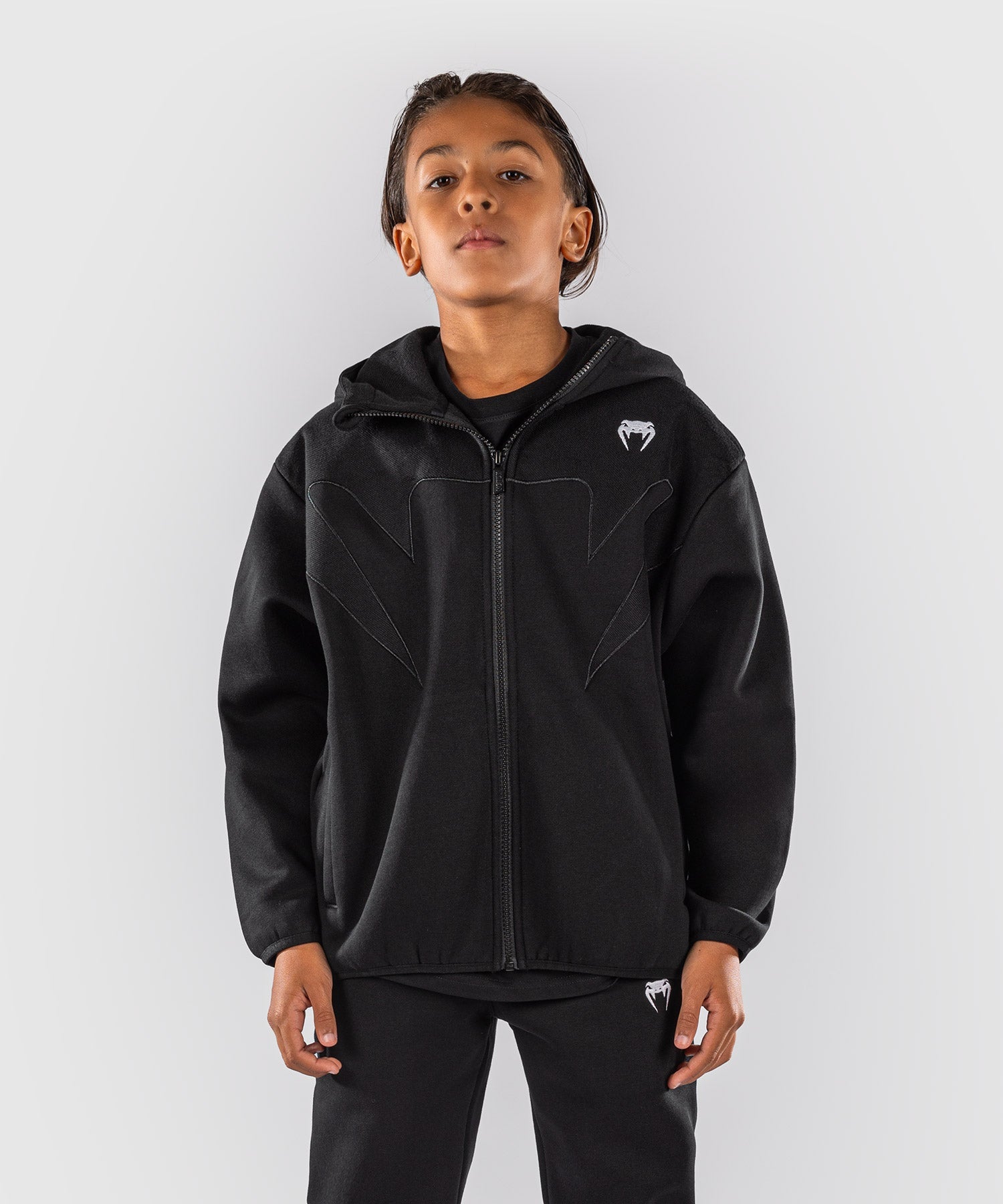Venum Trainingsjacke Attack Fleece & Weave Kinder - Schwarz