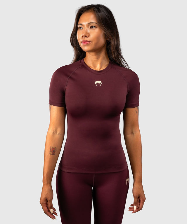 Venum Rashguard Talisman Kurzarm - Pflaume
